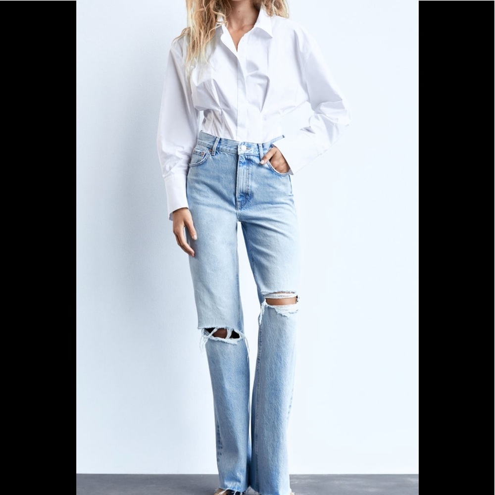 Zara famous wide leg jeans ! New! With tags !